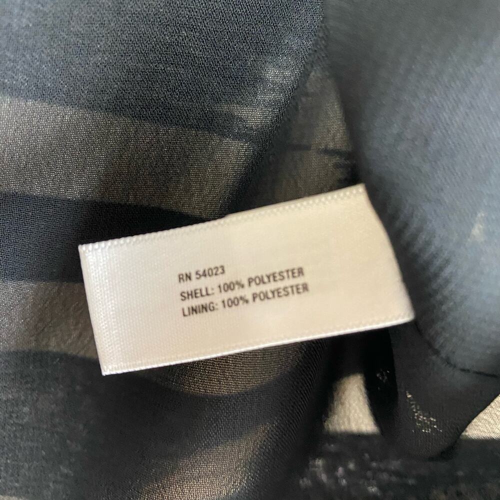 Gap Satin Striped Mini Skirt Lined Pockets Gray Black Womens Size 2 - Picture 7 of 13